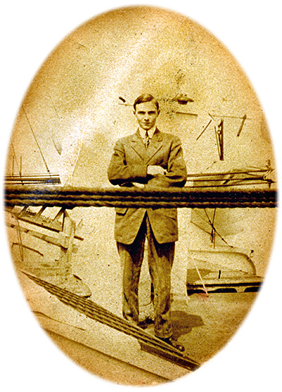 A. H. Grebe on deck the S. S. Saranac