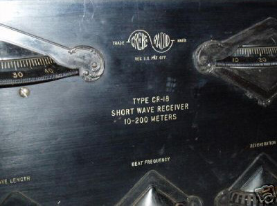 CR-18 Radio details