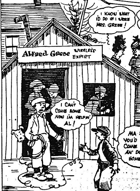 Detail from cartoon from The New York Sun, Jan. 31, 1931
