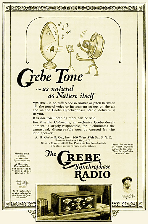 Grebe Tone print advertisement